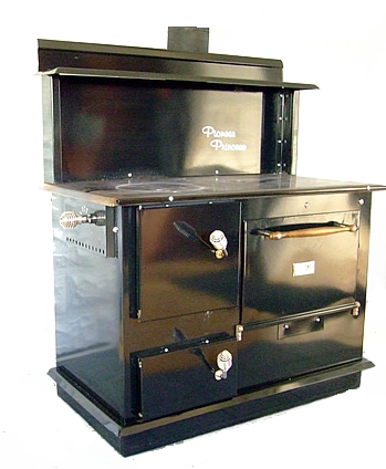 Pioneer Princess cook stove, Pioneer Princess cookstove, Front Load door, Front Ash Door